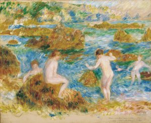 Naked Boys in the Rocks at Guernsey