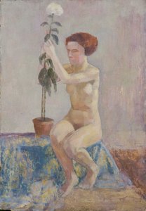 Nude with Flower Pot