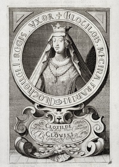 Portrait of Queen Clotilde by (after) French School
