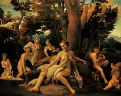 Leda by (c.1489 1534) Correggio