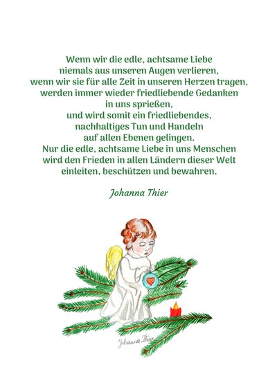 The Guardian Angel for World Peace by Johanna Thier
