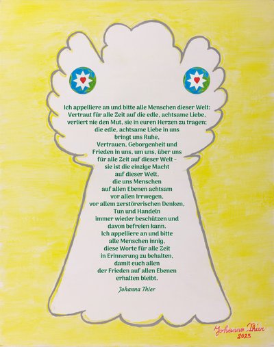 The Saving Angel for Peace in This World by Johanna Thier