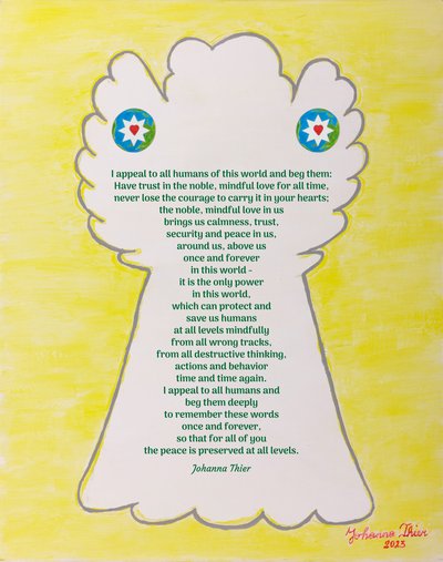 The Rescuing Angel for the Peace in this World by Johanna Thier