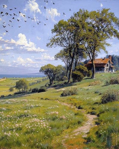 Landscape on a sunny spring day by F. Abderrahim