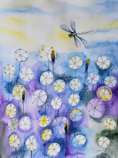 Dandelions by Marys Watercolors