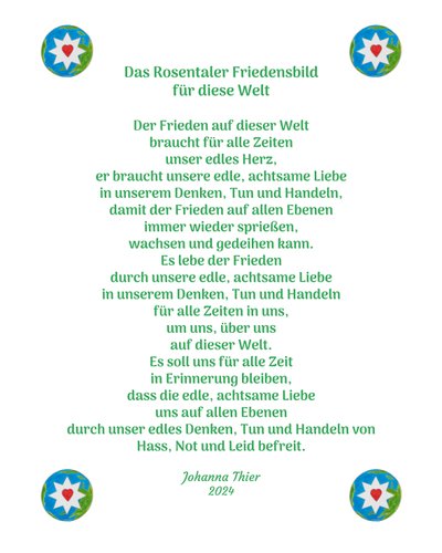 The Rosental Peace Picture for This World by Johanna Thier