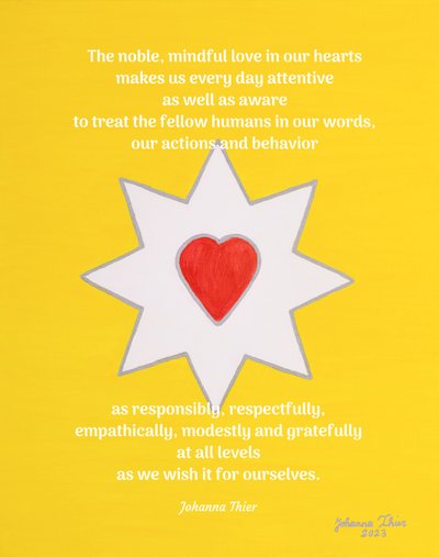 The Joy-Bringing Star of Heartlove - Version 2 by Johanna Thier