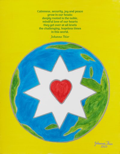 Calmness, Security, Joy and Peace - Version 1 by Johanna Thier