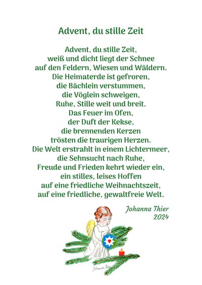 Advent, You Quiet Time by Johanna Thier