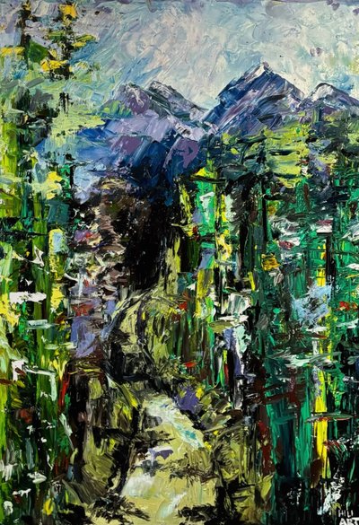 Wanderung in den Alpen by HILI ART Tetiana Brzozowski