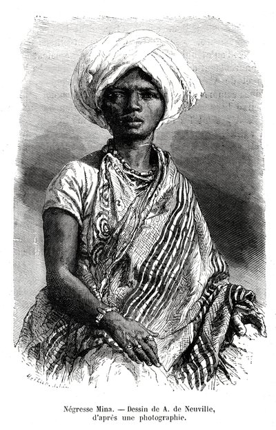 Negresse Mina, Brazil, 19th century by A. de Neuville