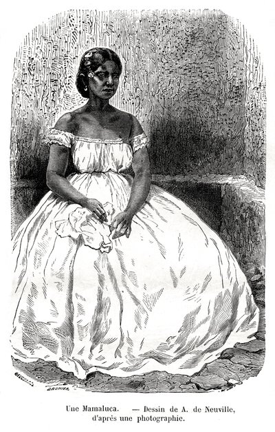 Une Mamaluca, Brazil by A. de Neuville