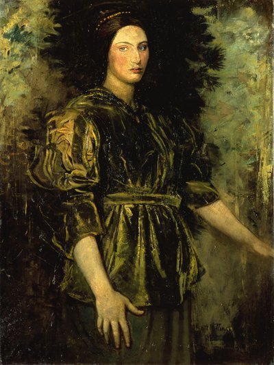 Woman in Green Velvet by Abbott Handerson Thayer