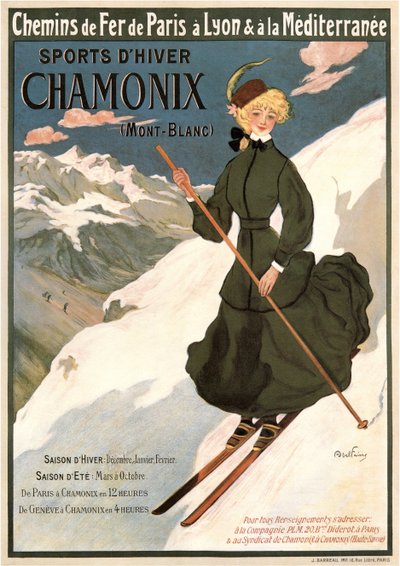 Chamonix Mont Blanc by Abel Faivre