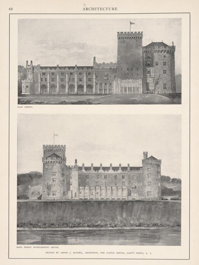 Castle Gould, Hempstead House, 1904 by Abner J. Haydel