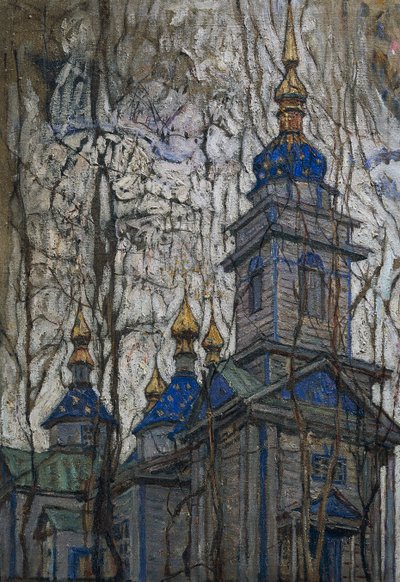 Wooden church by Abraham Anshelovich Manievich