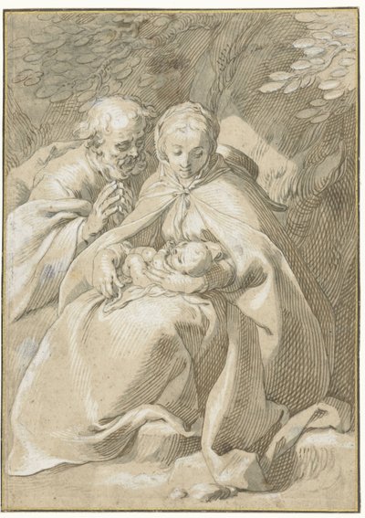 The Holy Family by Abraham Bloemaert