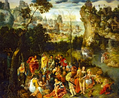 Preaching of St John the Baptist by Abraham Bloemaert