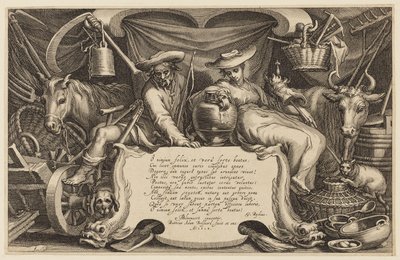 Titlepage, The Farmhouse and Landscape Series by Abraham Bloemaert