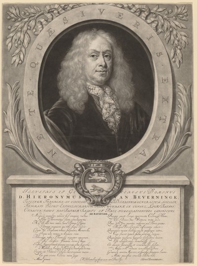 Hieronymus van Beverningk by Abraham Blooteling after Nicolaes Maes
