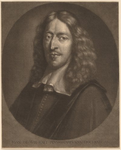 Johan de Wit by Abraham Blooteling after Pieter van der Banck