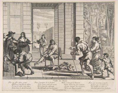 Clothing Beggars by Abraham Bosse