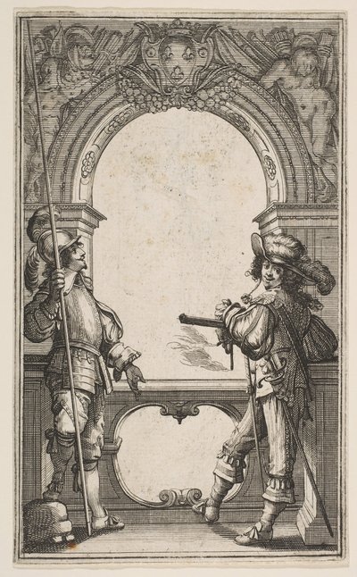 Frontispiece to Les Gardes Françaises, 1632 by Abraham Bosse