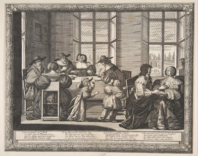 The Marriage Contract by Abraham Bosse