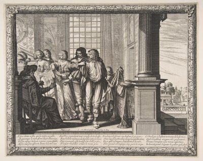 The Prodigal Son Changes Clothes, ca. 1636 by Abraham Bosse