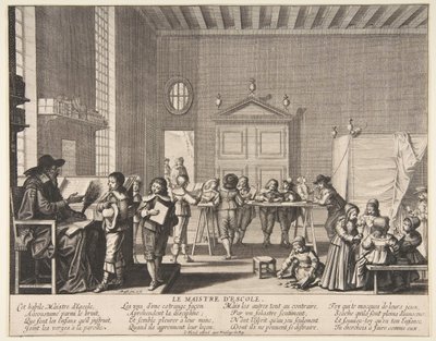 The School Master by Abraham Bosse