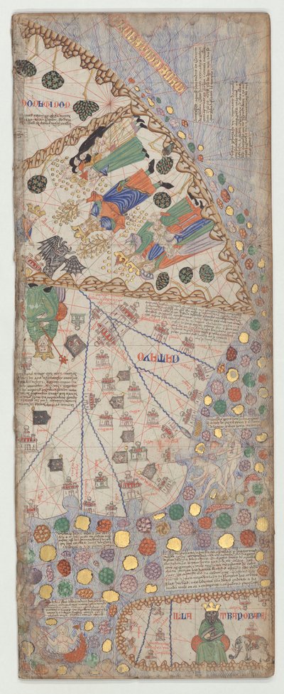 Catalan Atlas, Sheet 12, 1375 by Abraham Cresques