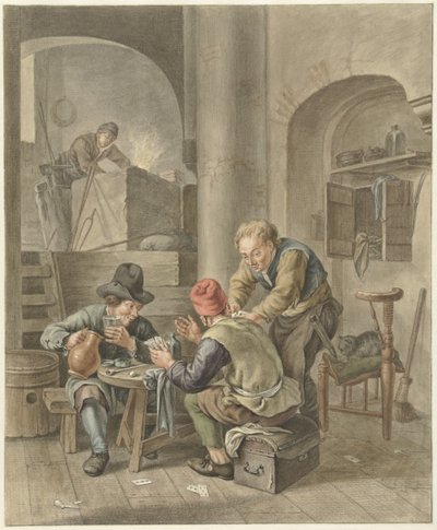 The Card Players by Abraham Delfos