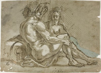 River God and a Nymph by Abraham Janssens