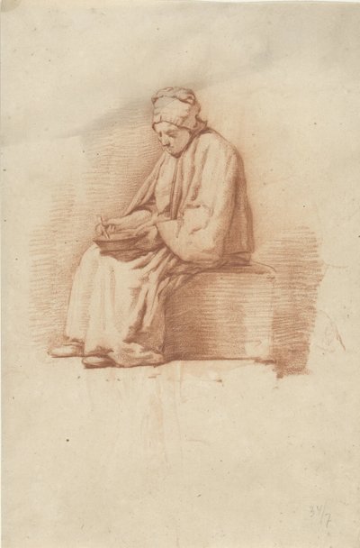 Seated Woman by Abraham Johannes Ruytenschildt