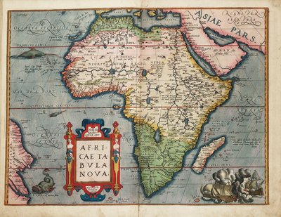 A New Map of Africa by Abraham Ortelius