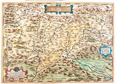 Romania by Abraham Ortelius