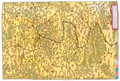 State: Hesse, Thuringia, Bavaria, Baden-Württemberg, Germany by Abraham Ortelius