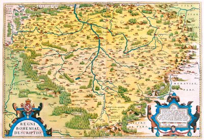 West Czech Republic, Germany by Abraham Ortelius
