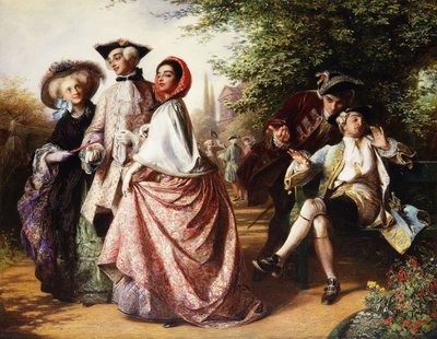 The Fox and the Grapes, 1858 by Abraham Solomon