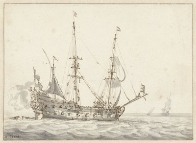 Dutch Warship by Abraham Storck