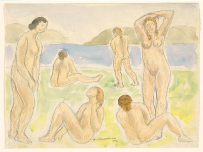 Bathers (or Figures) by Abraham Walkowitz