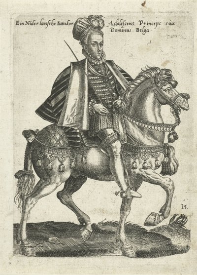 Dutch Nobleman on Horseback by Abraham de Bruyn (attributed to)