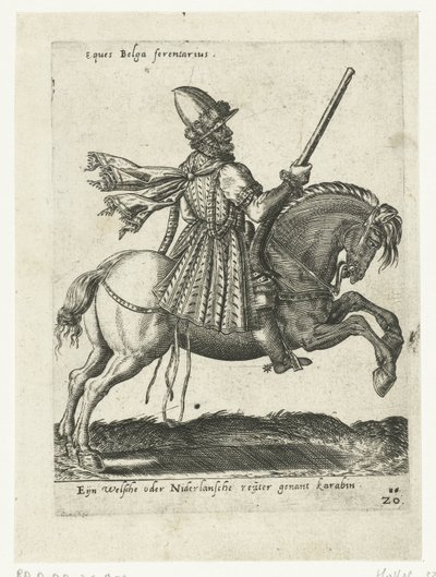 Dutch Rider with Carbine by Abraham de Bruyn (attributed to)
