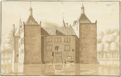 House Ilpenstein, Ilpendam, from the Back by Abraham de Haen (II)