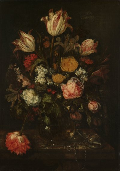 Still Life with Flowers by Abraham van Beyeren