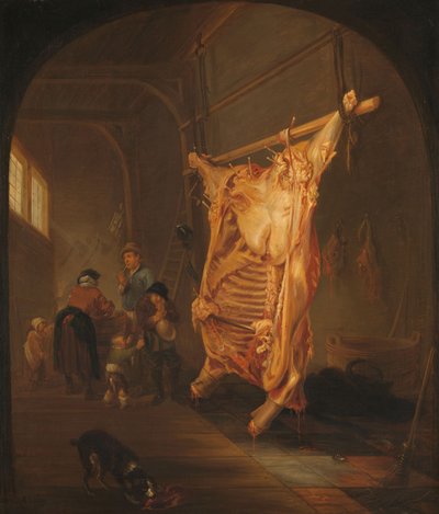 The Slaughtered Ox by Abraham van den Hecken