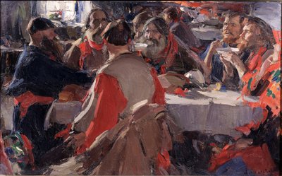 Tea Drinking by Abram Efimovich Arkhipov