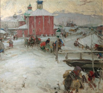 Winter, 1909 by Abram Efimovich Arkhipov