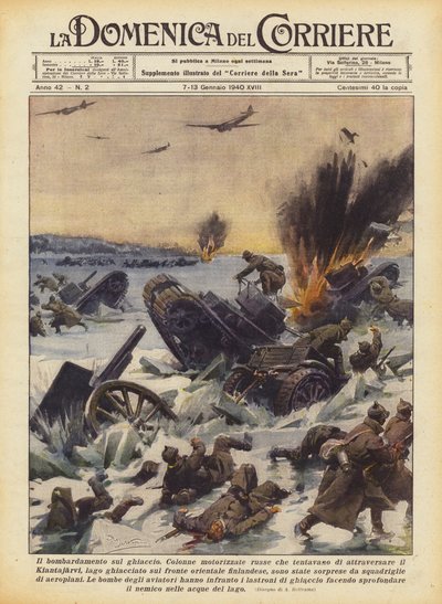 The Bombing on the Ice by Achille Beltrame