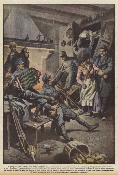 Austrian Oppressions in the Invaded Countries by Achille Beltrame